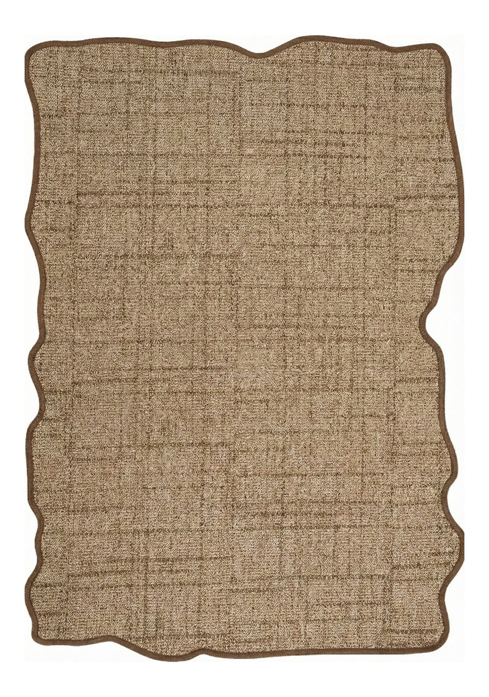 Canvas 4 Look LK03 Jut Pamuk Bordür 04 Dark Beige Amorf Sisal Halı görsel 1
