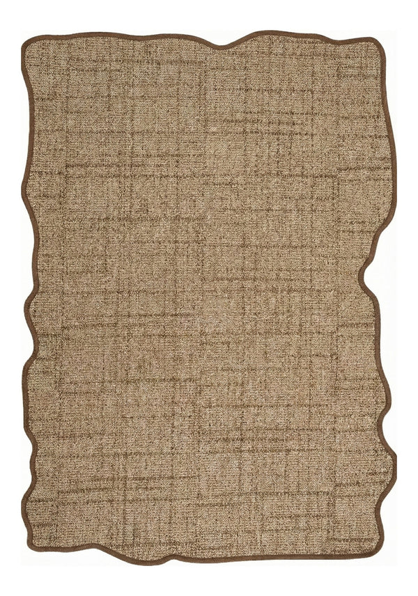 Canvas 4 Look LK03 Jut Pamuk Bordür 04 Dark Beige Amorf Sisal Halı görsel 2