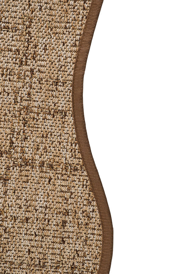Canvas 4 Look LK03 Jut Pamuk Bordür 04 Dark Beige Amorf Sisal Halı görsel 3