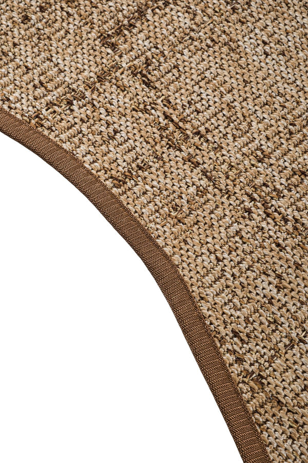Canvas 4 Look LK03 Jut Pamuk Bordür 04 Dark Beige Amorf Sisal Halı görsel 4