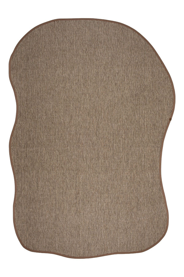 Canvas 3 Judy JD03 Sand Pamuk Bordür 04 Dark Beige Amorf Sisal Halı görsel 2