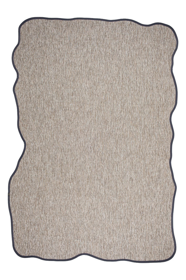 Canvas 4 Judy JD02 Natural Pamuk Bordür 08 Anthracite Amorf Sisal Halı görsel 2