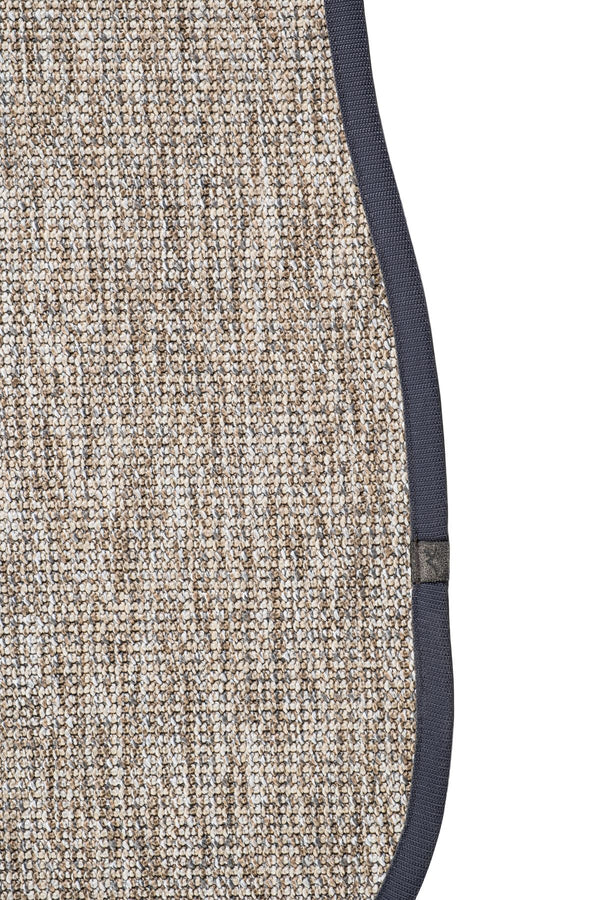 Canvas 4 Judy JD02 Natural Pamuk Bordür 08 Anthracite Amorf Sisal Halı görsel 3