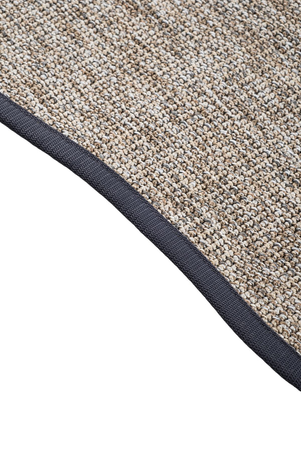 Canvas 4 Judy JD02 Natural Pamuk Bordür 08 Anthracite Amorf Sisal Halı görsel 4
