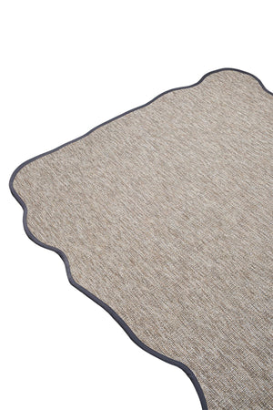 Canvas 4 Judy JD02 Natural Pamuk Bordür 08 Anthracite Amorf Sisal Halı görsel 5