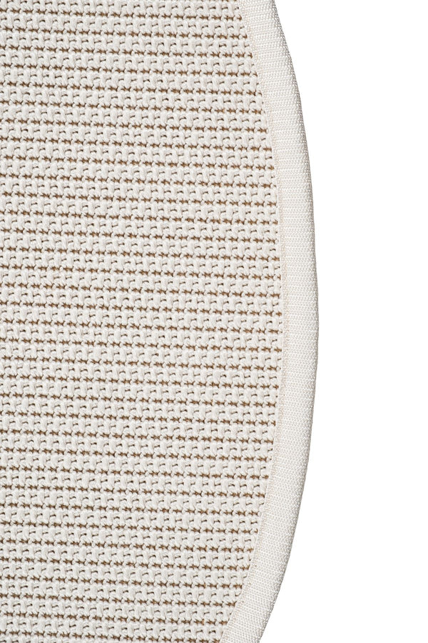 Canvas 3 Suit SU01 Cream Pamuk Bordür 01 White Amorf Sisal Halı görsel 3
