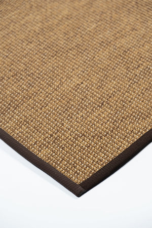 Suit SU05 Brown Biye 06 Dark Brown Doğal Sisal Halı görsel 6
