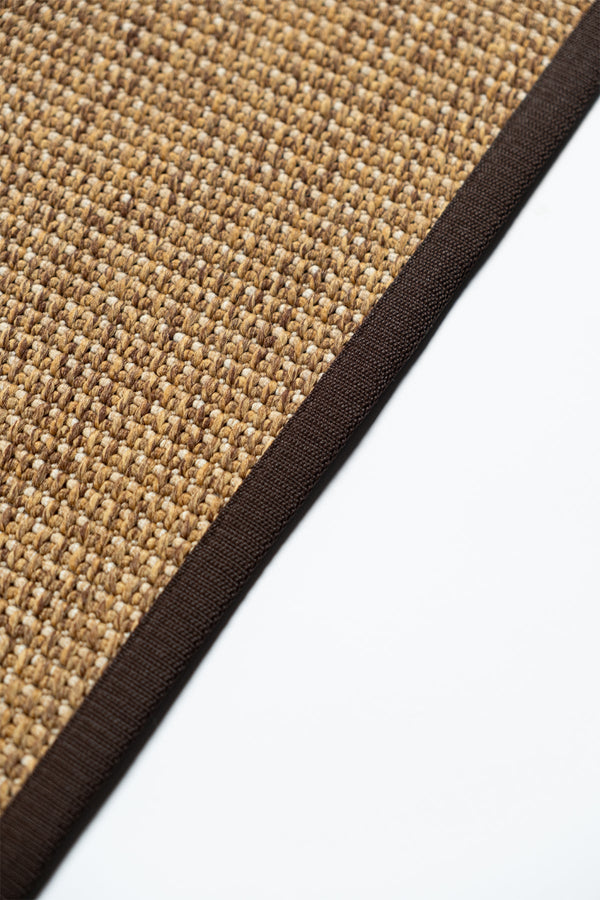 Suit SU05 Brown Biye 06 Dark Brown Doğal Sisal Halı görsel 4