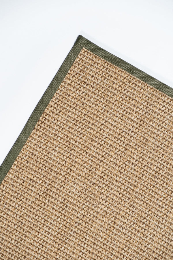 Suit SU03 Jut Biye 03 Green Doğal Sisal Halı görsel 4