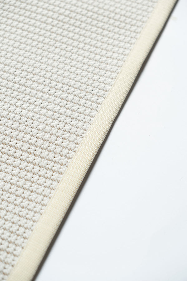 Suit SU01 Cream Biye 01 White Doğal Sisal Halı görsel 6