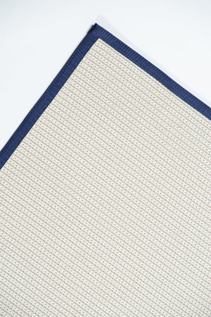 Suit SU01 Cream Biye 09 Navy Doğal Sisal Halı görsel 3