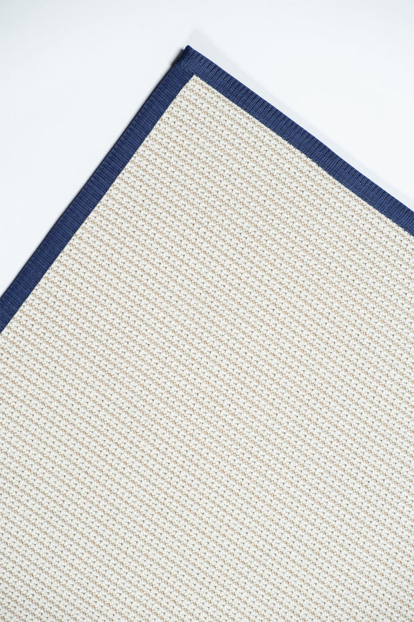 Suit SU01 Cream Biye 09 Navy Doğal Sisal Halı görsel 3
