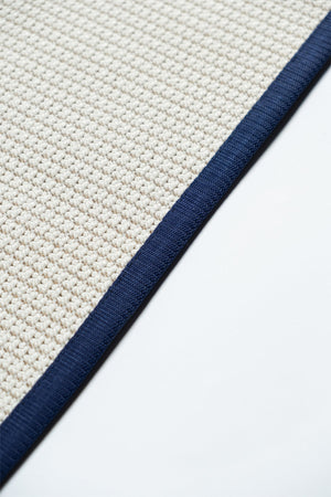 Suit SU01 Cream Biye 09 Navy Doğal Sisal Halı görsel 4