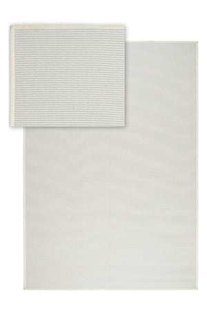 Suit SU01 Cream Biye 01 White Doğal Sisal Halı görsel 2