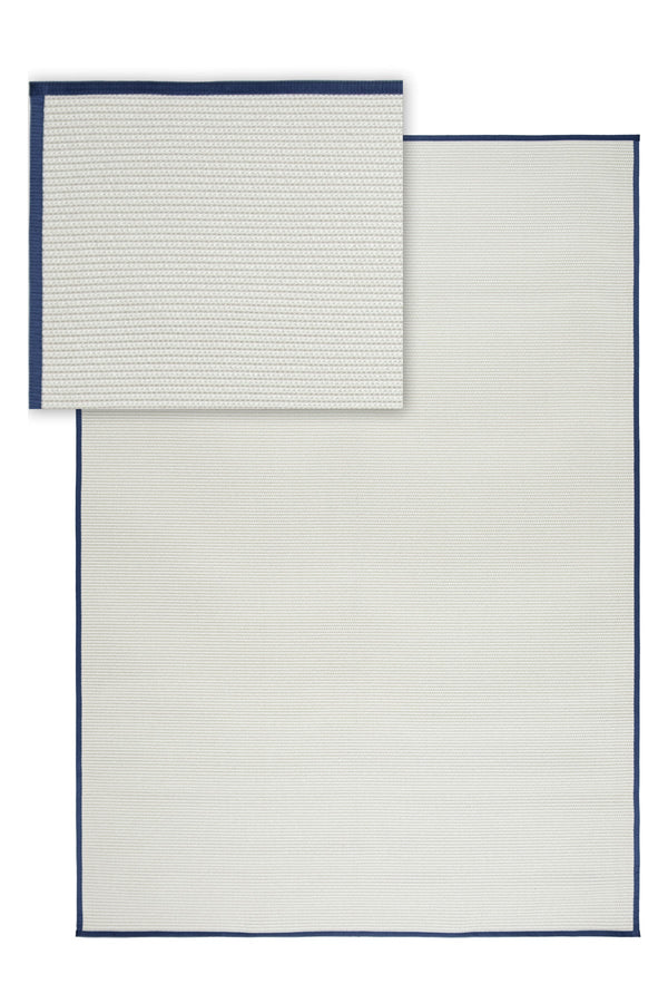 Suit SU01 Cream Biye 09 Navy Doğal Sisal Halı görsel 2