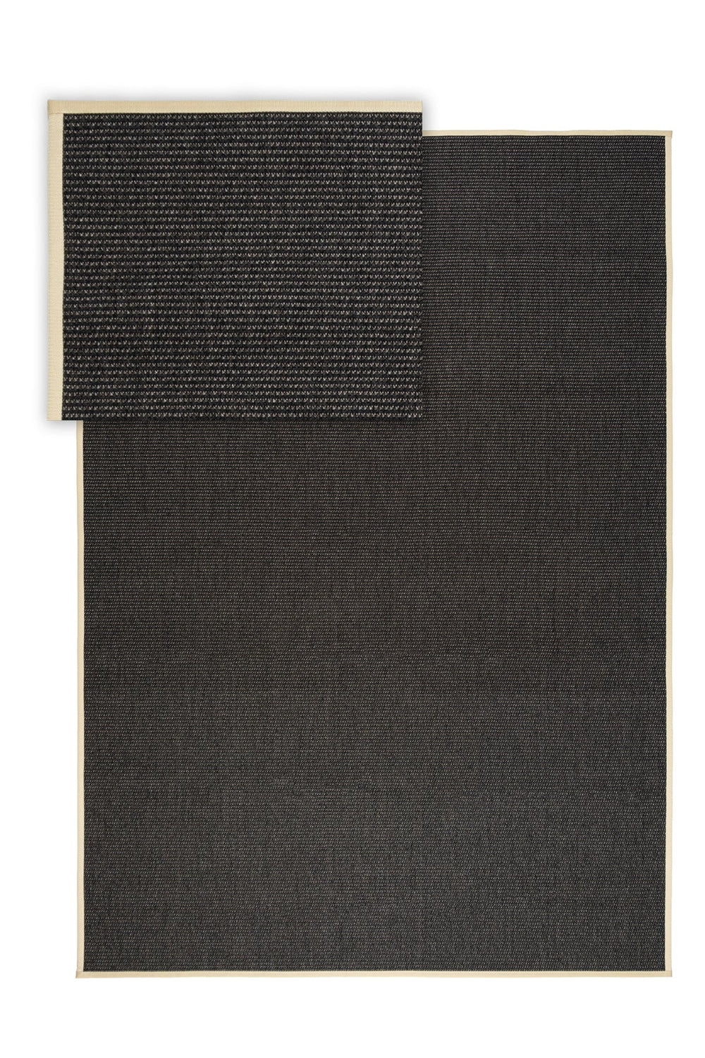 Suit SU04 Anthracite Biye 02 Beige Doğal Sisal Halı görsel 1