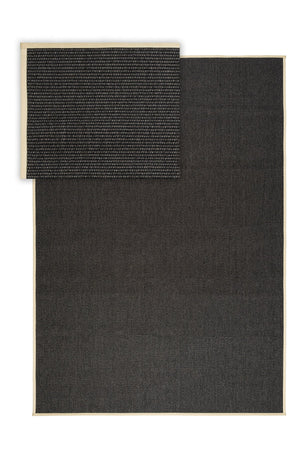 Suit SU04 Anthracite Biye 02 Beige Doğal Sisal Halı görsel 2