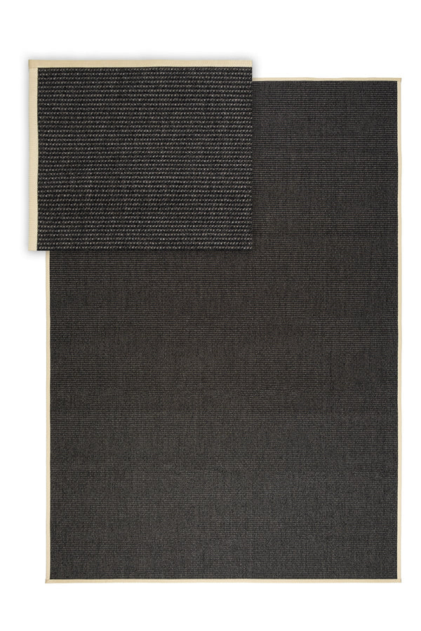 Suit SU04 Anthracite Biye 02 Beige Doğal Sisal Halı görsel 2