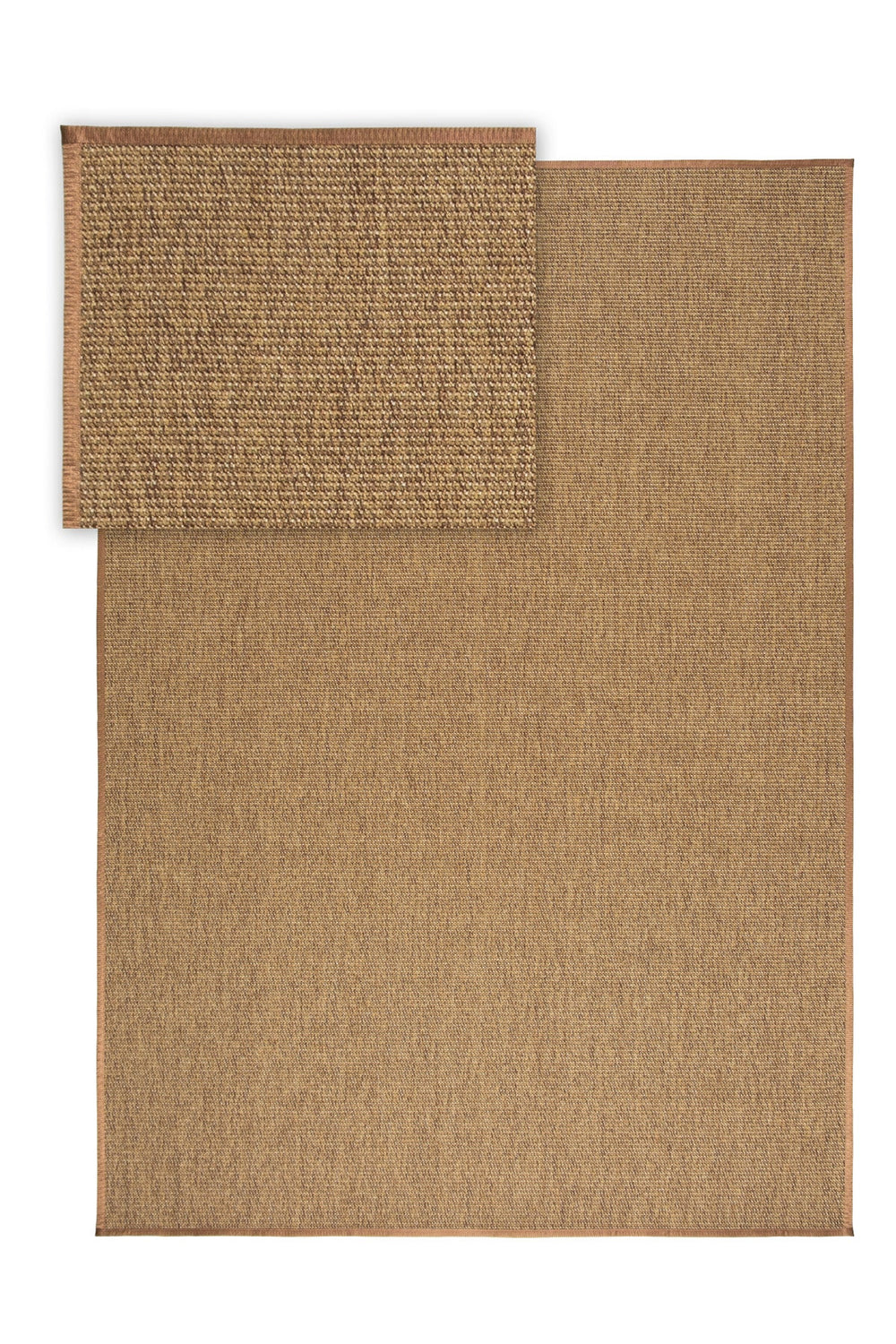 Suit SU05 Brown Biye 04 Dark Beige Doğal Sisal Halı görsel 1