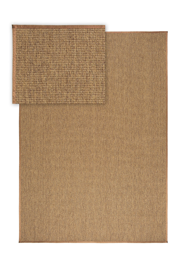 Suit SU05 Brown Biye 04 Dark Beige Doğal Sisal Halı görsel 2