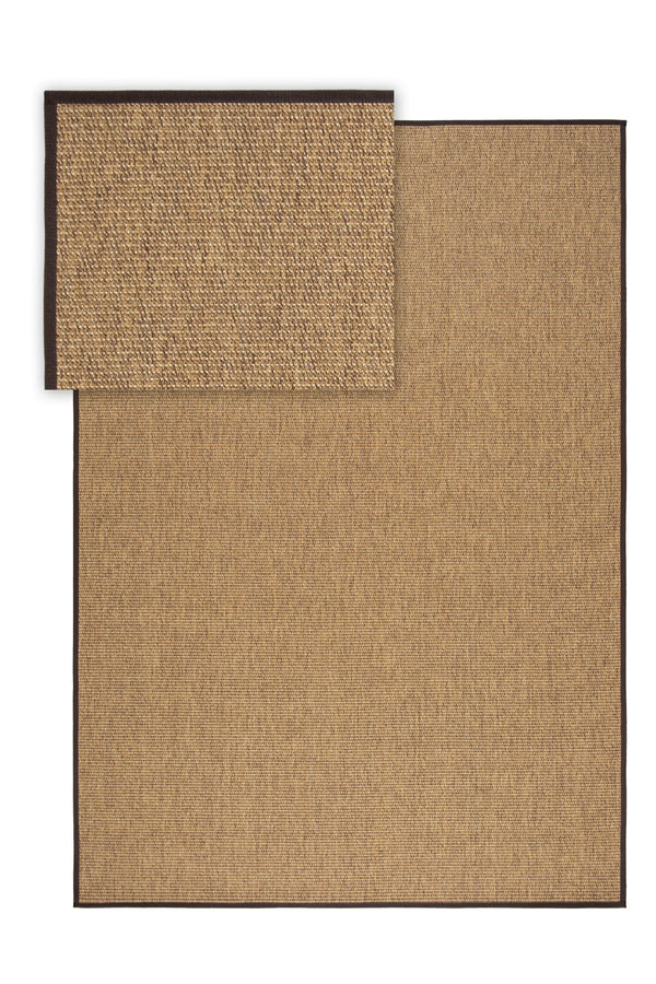 Suit SU05 Brown Biye 06 Dark Brown Doğal Sisal Halı görsel 2
