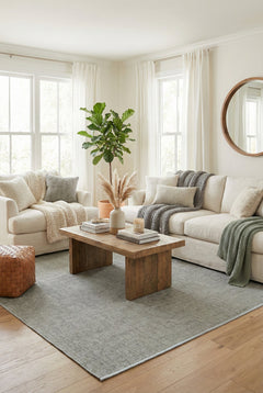 Suit SU02 Grey Biye 07 Grey Doğal Sisal Halı görsel 1